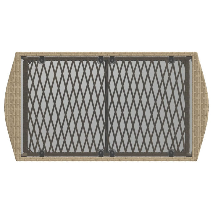 sofasæt til haven 4 dele med hynder polyrattan beige