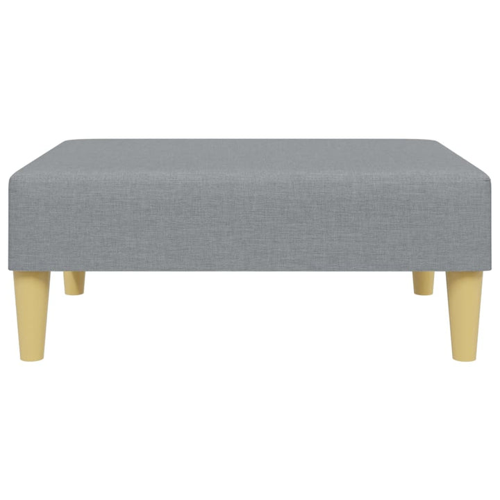 fodskammel 77x55x31 cm stof lysegrå