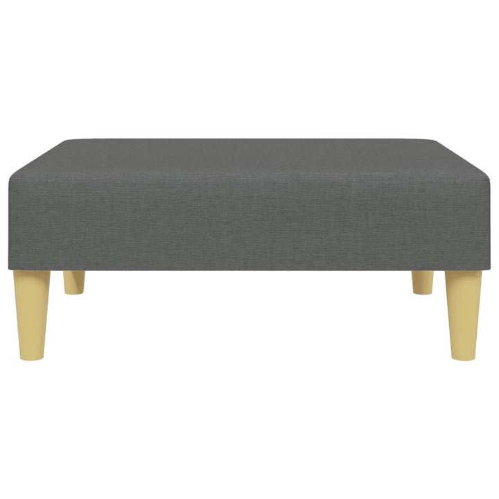 fodskammel 77x55x31 cm stof mørkegrå