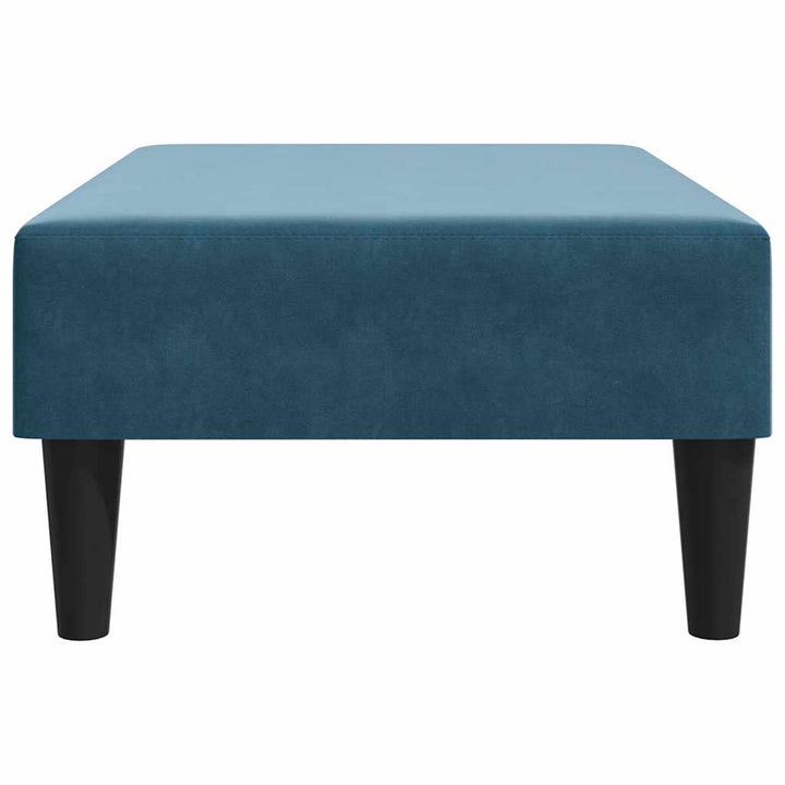 fodskammel 77x55x31 cm velour blå