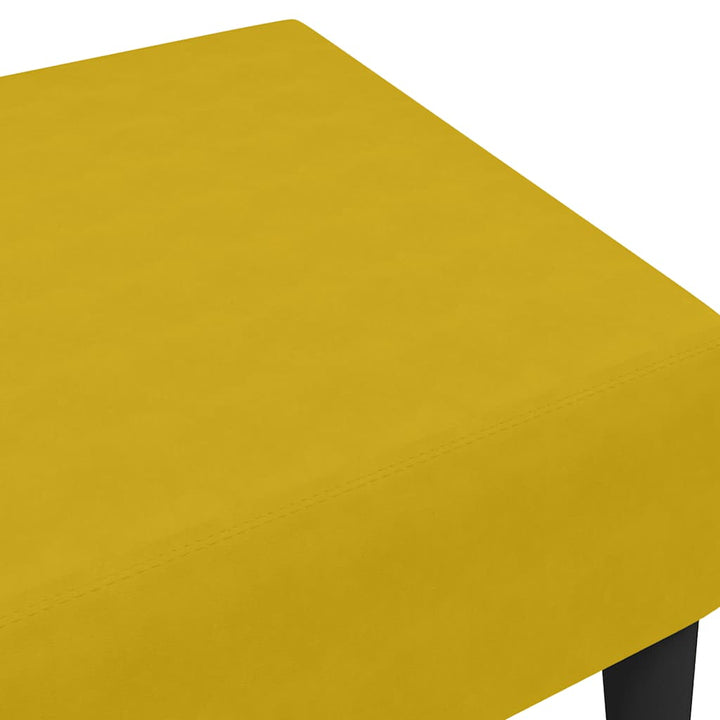 fodskammel 77x55x31 cm velour gul