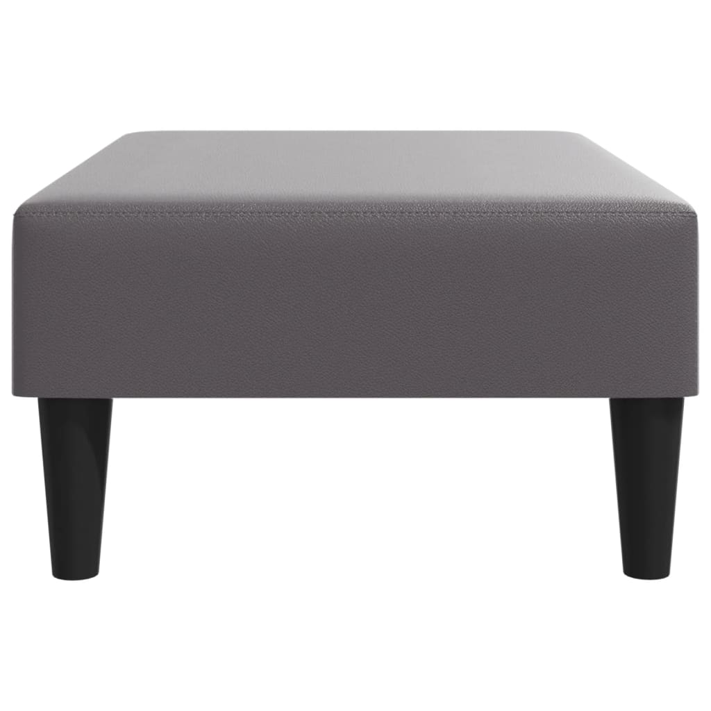 fodskammel 77x55x31 cm kunstlæder grå