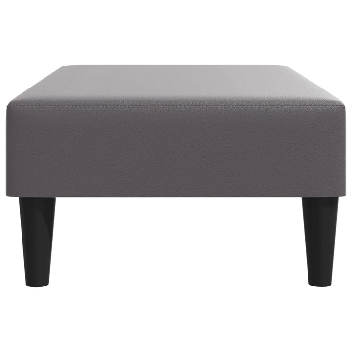 fodskammel 77x55x31 cm kunstlæder grå