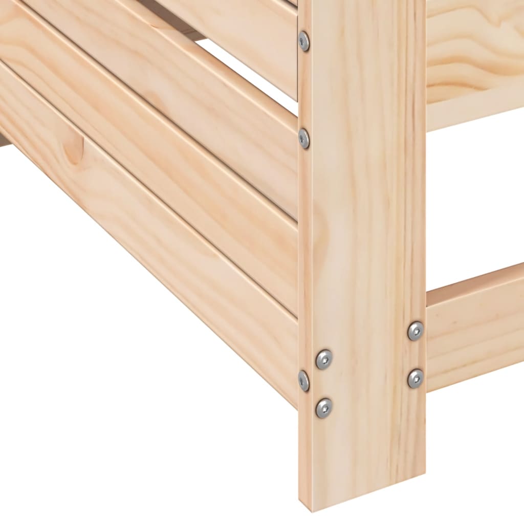 sofamodul med armlæn 69x62x70,5 cm massivt fyrretræ