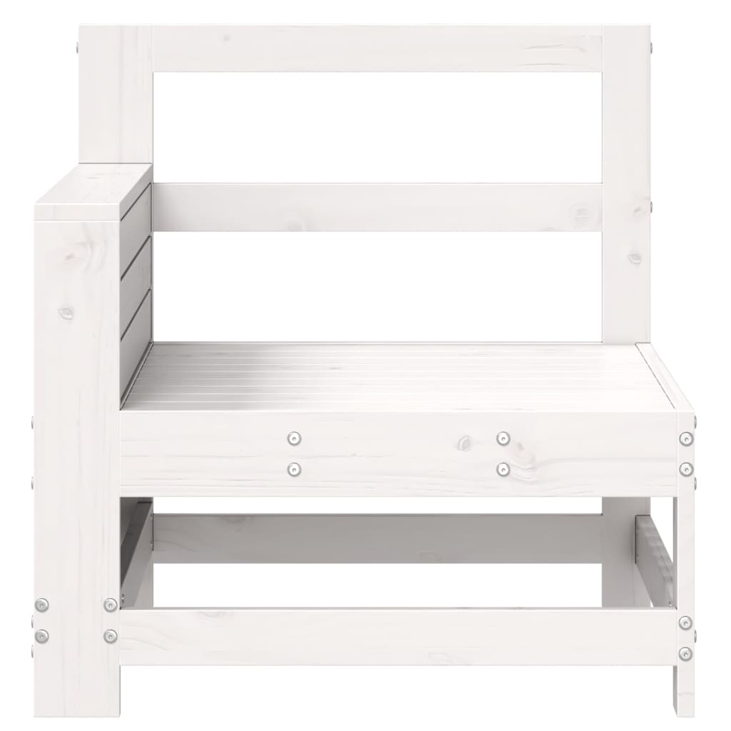 sofamodul til haven 69x62x70,5 cm massivt fyrretræ hvid