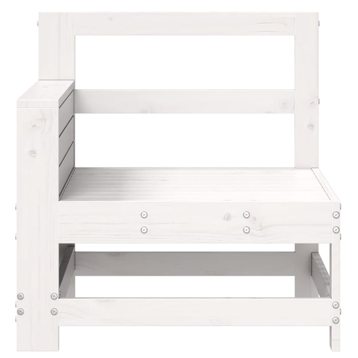 sofamodul til haven 69x62x70,5 cm massivt fyrretræ hvid