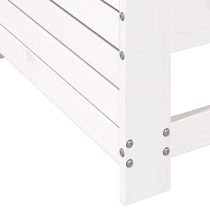 sofamodul til haven 69x62x70,5 cm massivt fyrretræ hvid