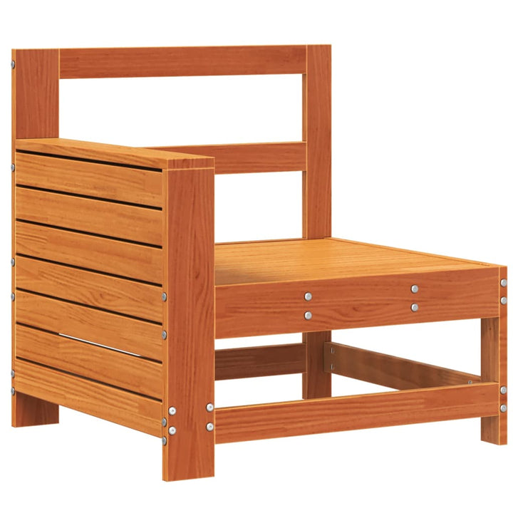 sofamodul til haven 69x62x70,5 cm massivt fyrretræ gyldenbrun