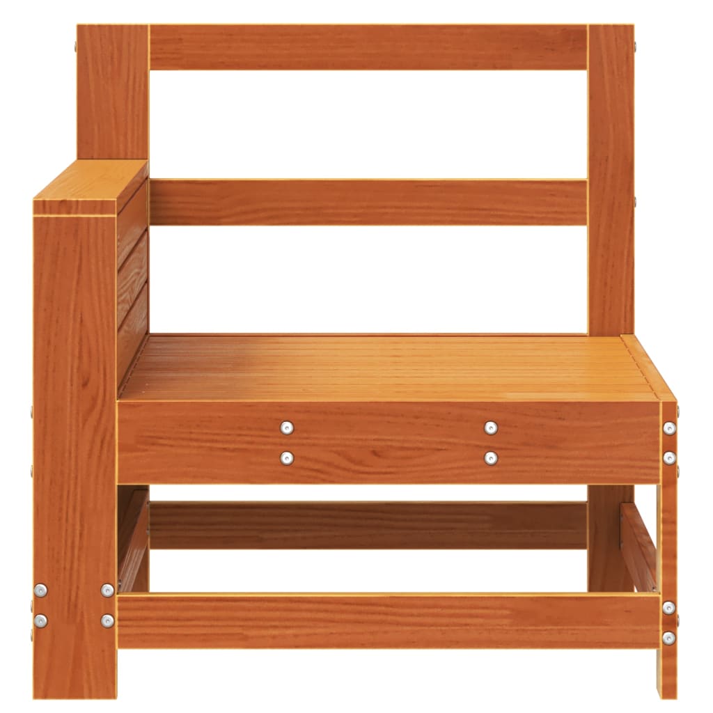 sofamodul til haven 69x62x70,5 cm massivt fyrretræ gyldenbrun