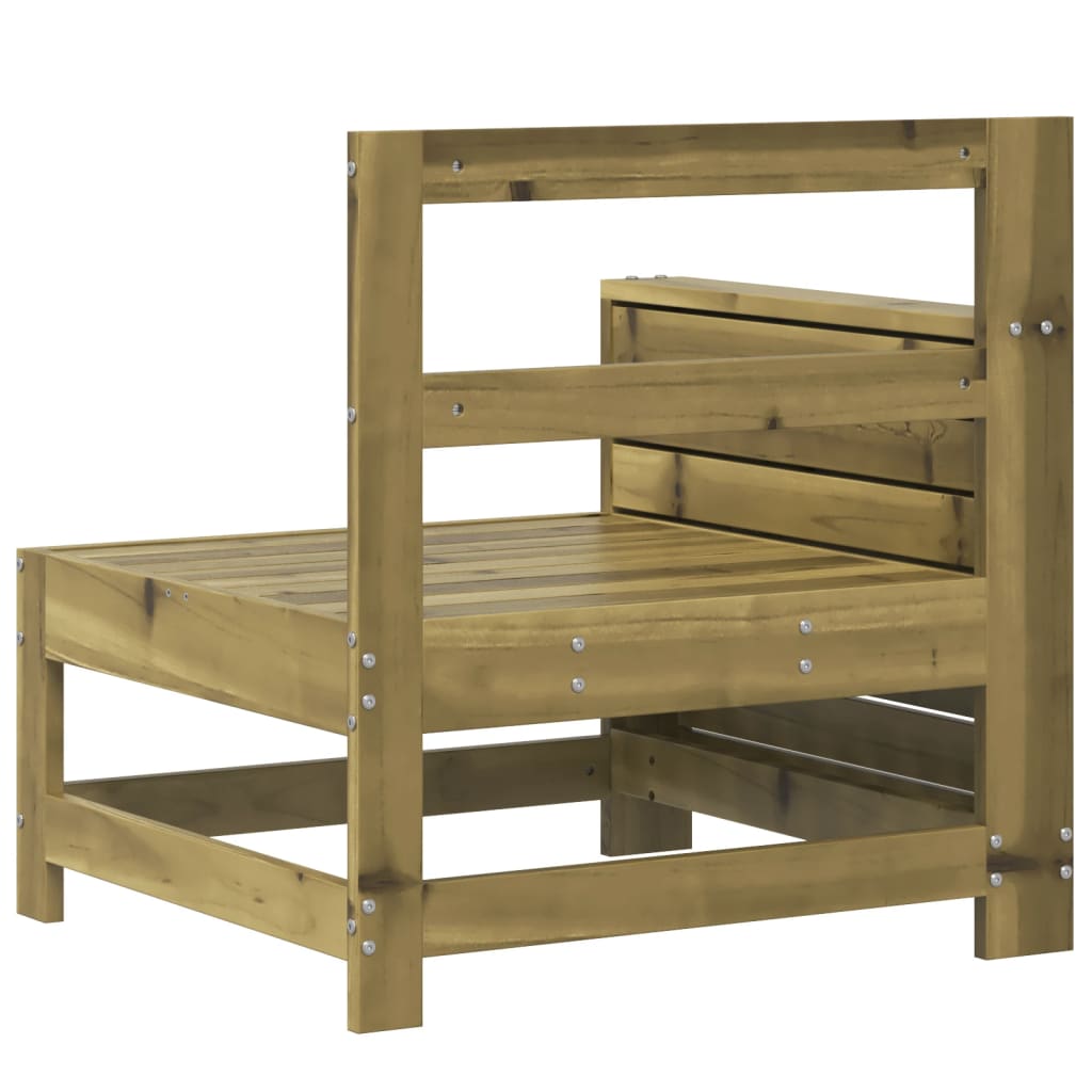 sofamodul med armlæn 69x62x70,5 cm imprægneret fyrretræ