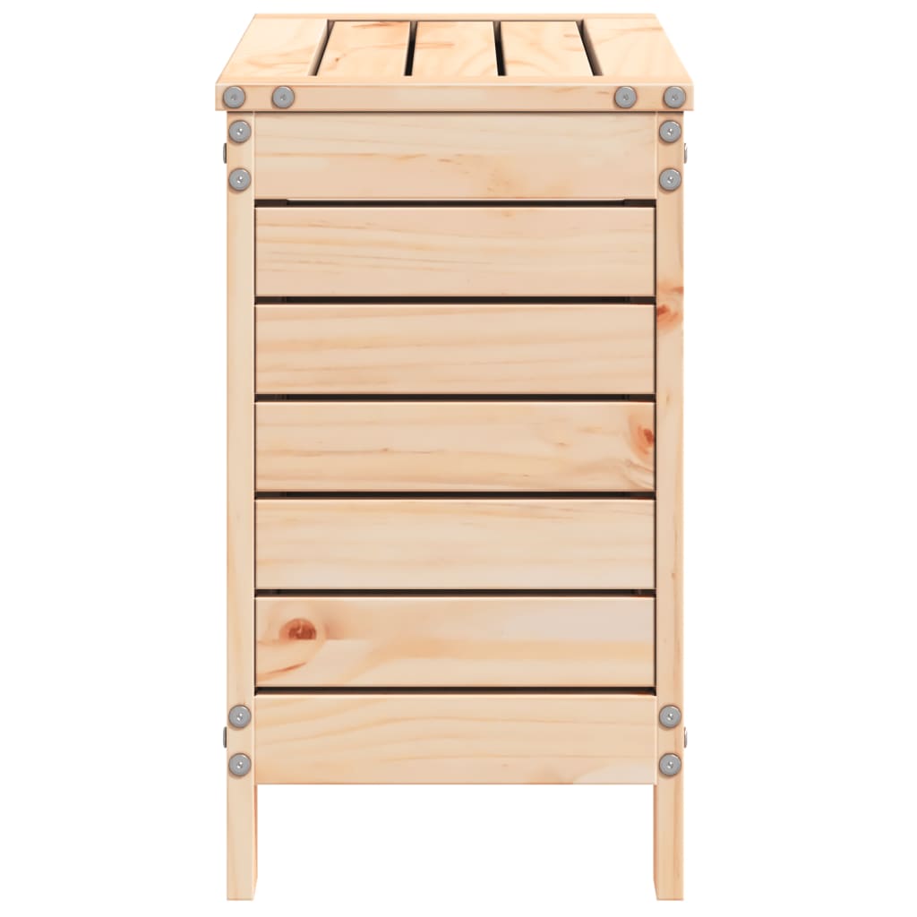 haveskammel 62x31,5x52 cm massivt fyrretræ