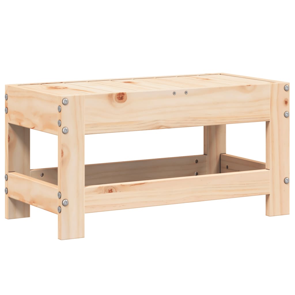 haveskammel 62x30x32 cm massivt fyrretræ