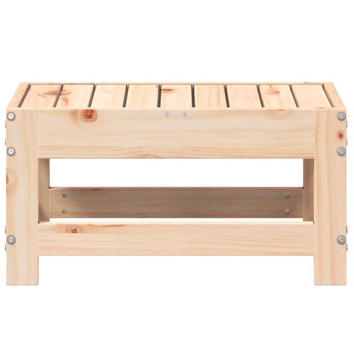 haveskammel 62x30x32 cm massivt fyrretræ