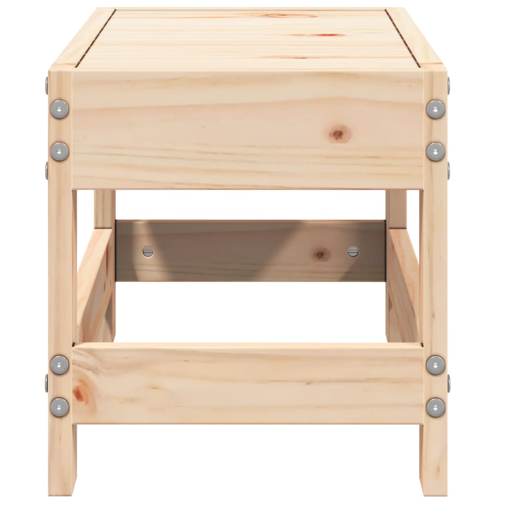 haveskammel 62x30x32 cm massivt fyrretræ
