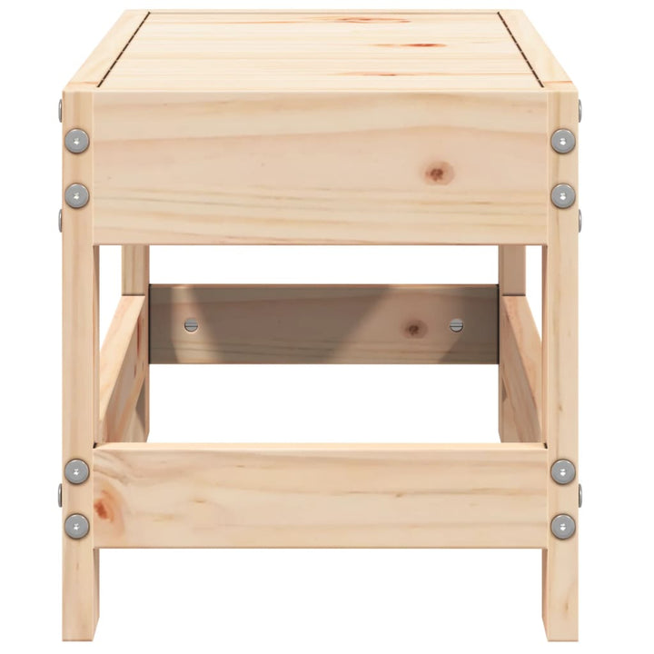haveskammel 62x30x32 cm massivt fyrretræ