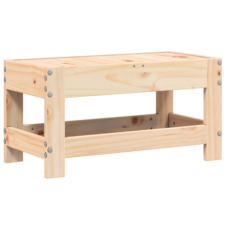 haveskammel 62x30x32 cm massivt fyrretræ