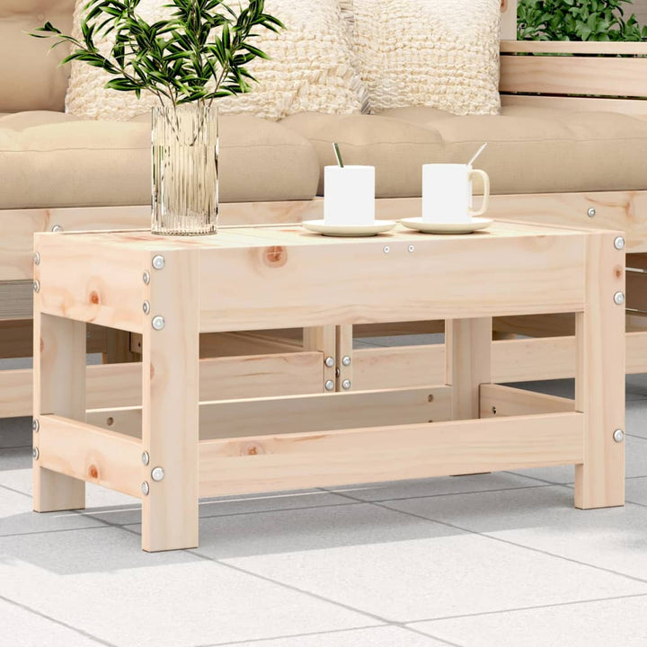 haveskammel 62x30x32 cm massivt fyrretræ