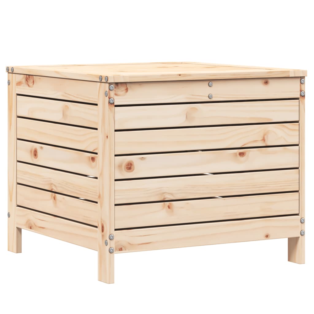 haveskammel 62x63,5x53,5 cm massivt fyrretræ