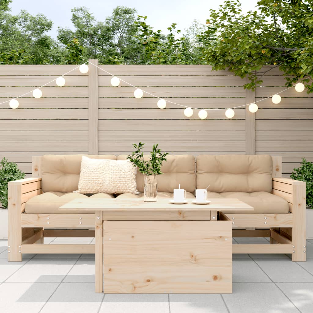 havebord 100x50x75 cm massivt fyrretræ