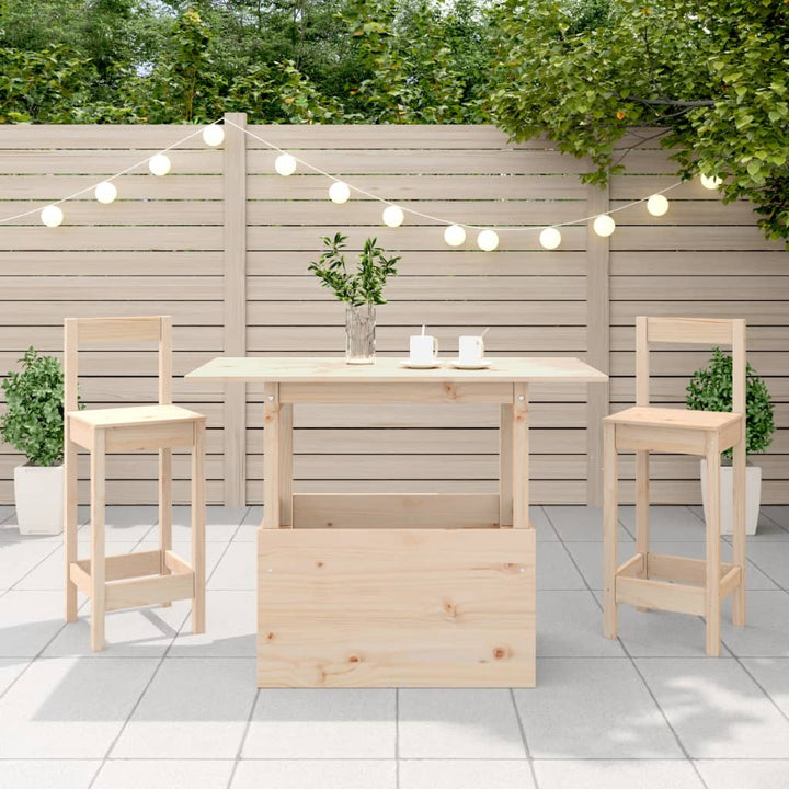 havebord 100x50x75 cm massivt fyrretræ