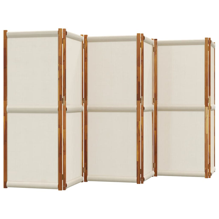 6-panels rumdeler 420 x 180 cm lysegrå