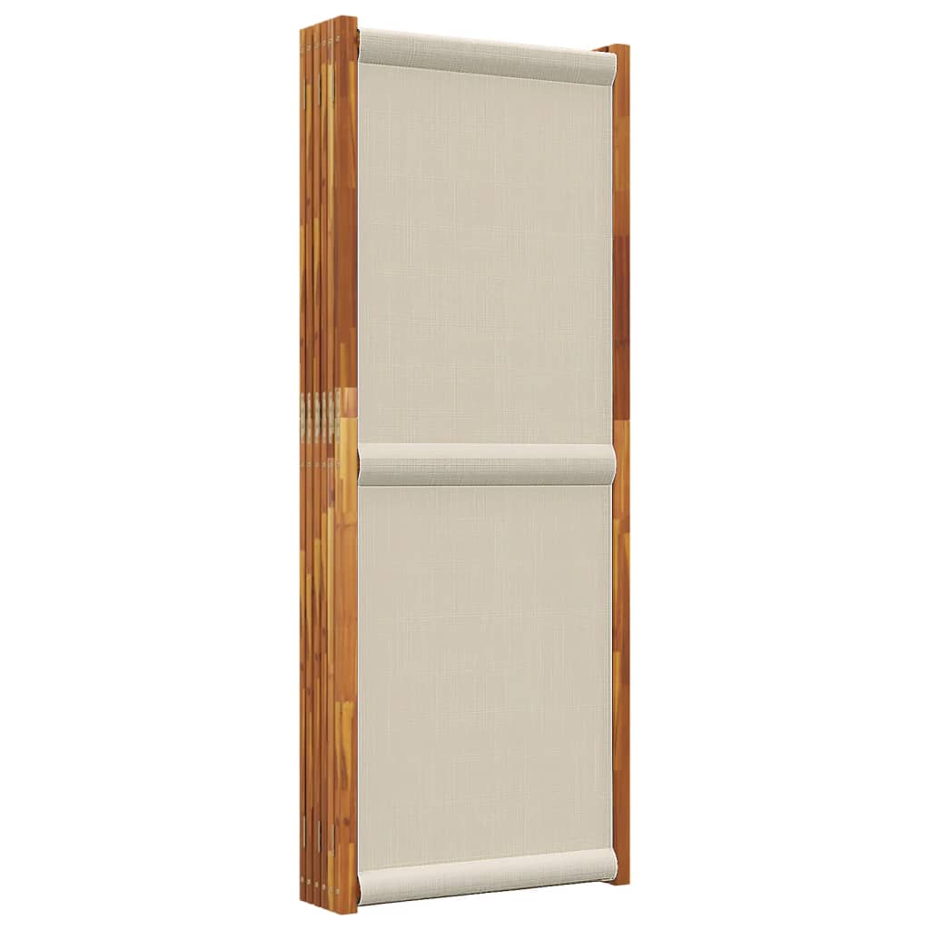 6-panels rumdeler 420 x 180 cm lysegrå