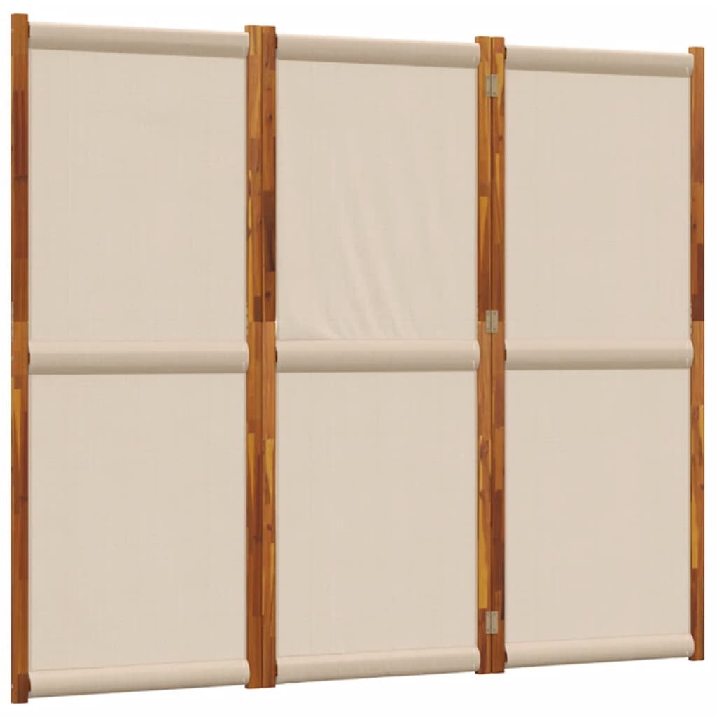 3-panels rumdeler 210 x 180 cm gråbrun