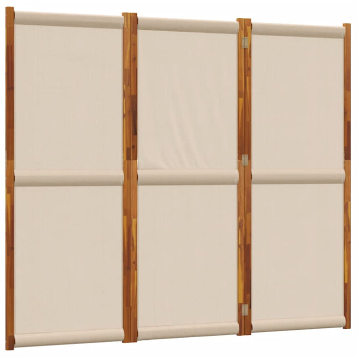 3-panels rumdeler 210 x 180 cm gråbrun