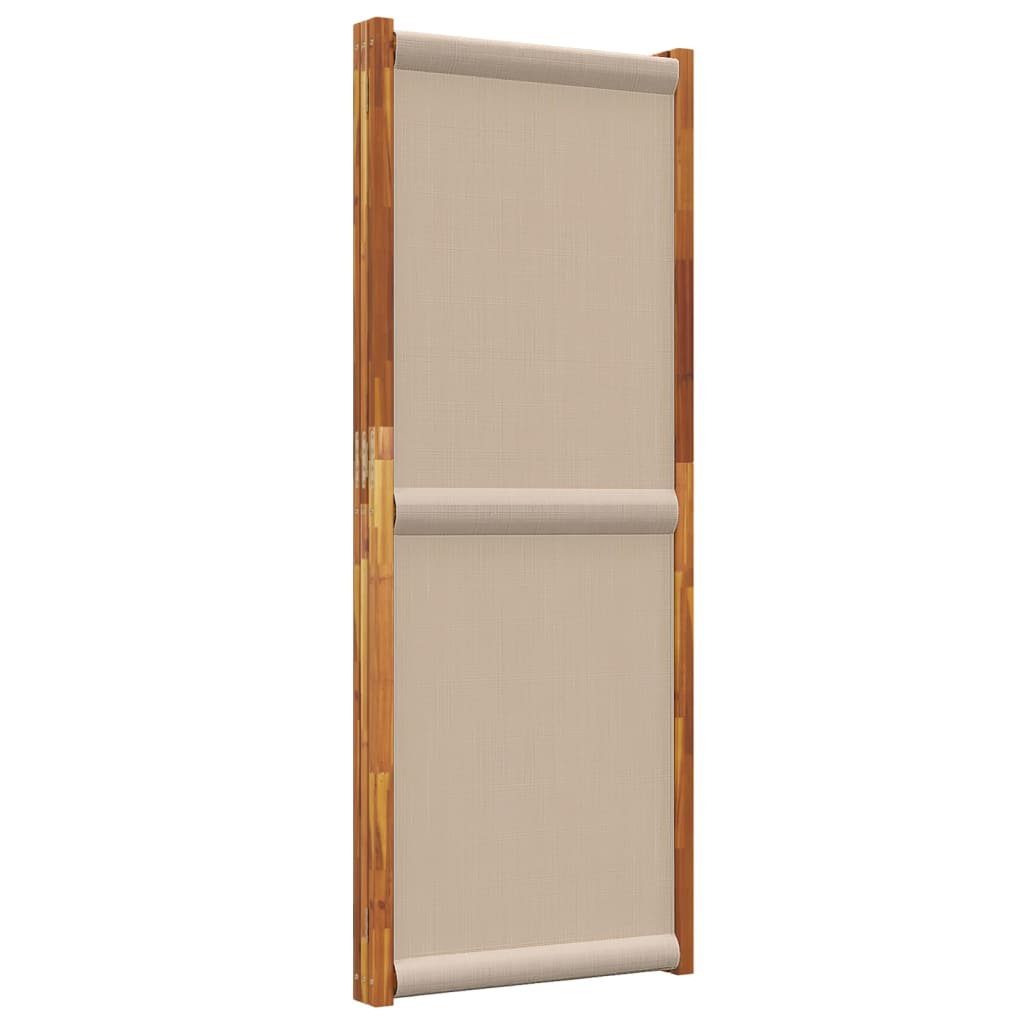 3-panels rumdeler 210 x 180 cm gråbrun