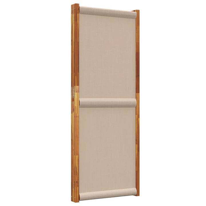 3-panels rumdeler 210 x 180 cm gråbrun