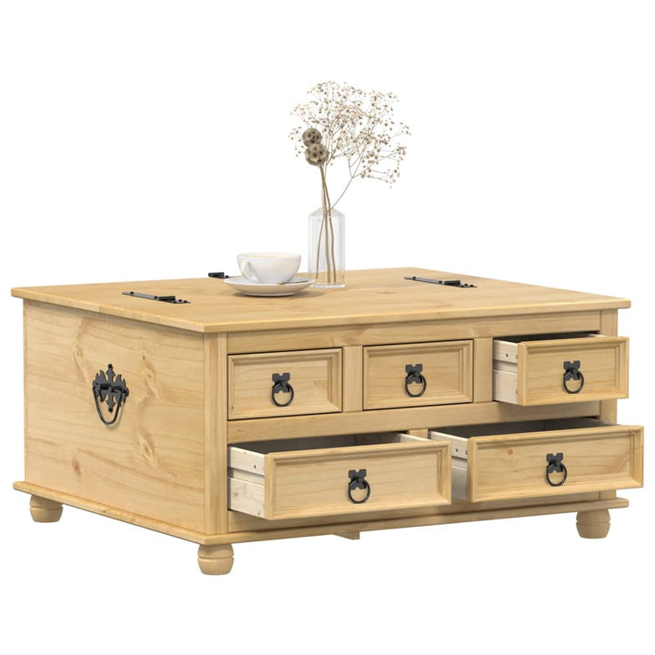 opbevaringsboks Corona 90x78x45 cm massivt fyrretræ