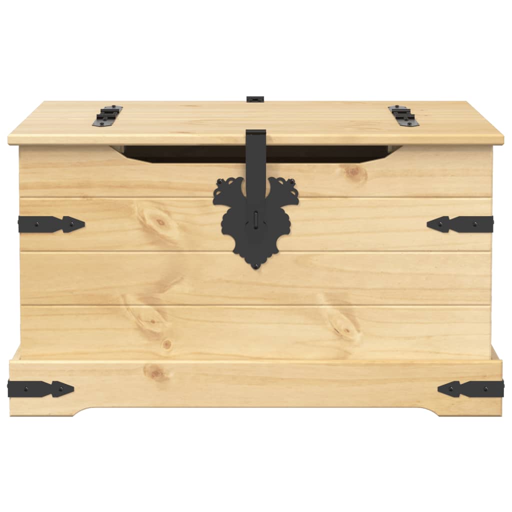 opbevaringsboks Corona 78x78x45 cm massivt fyrretræ