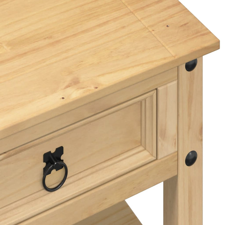 sofabord med skuffer Corona 100x48x45 cm massivt fyrretræ