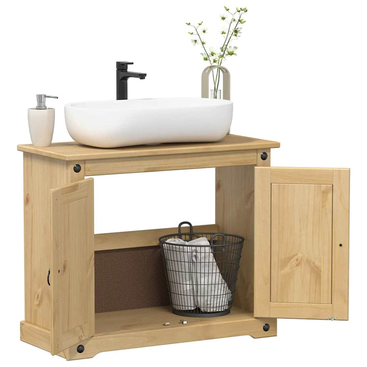 underskab til vask Corona 73x33x60 cm massivt fyrretræ
