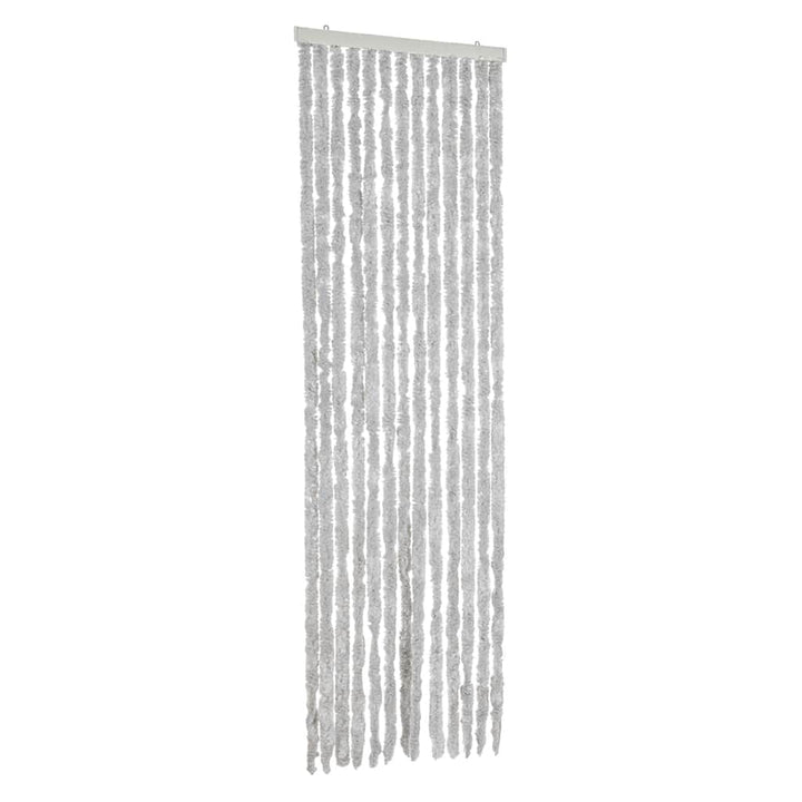 flueforhæng 56x200 cm chenille grå