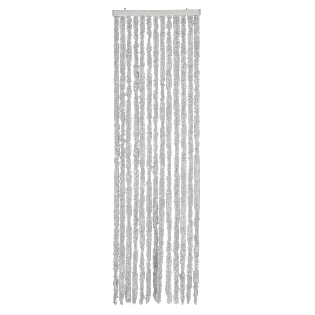 flueforhæng 56x200 cm chenille grå