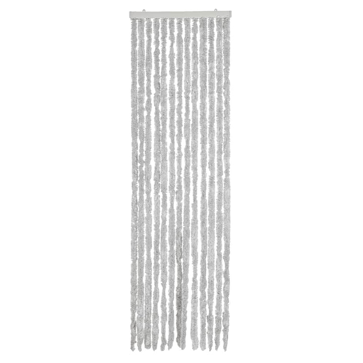flueforhæng 56x200 cm chenille grå