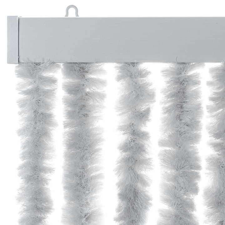 flueforhæng 56x200 cm chenille grå