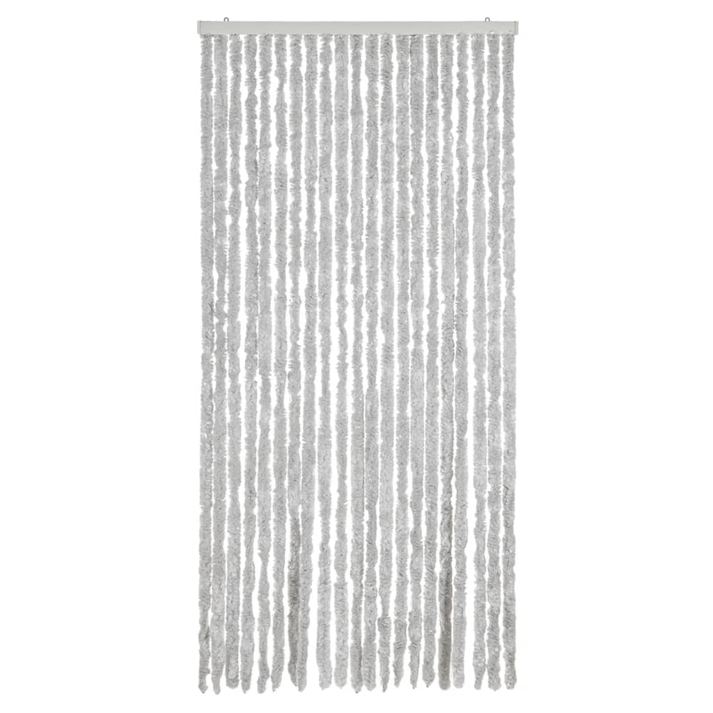 flueforhæng 90x200 cm chenille grå