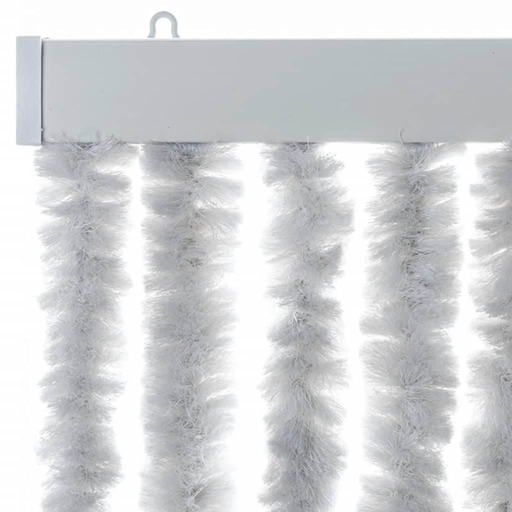 flueforhæng 90x200 cm chenille grå