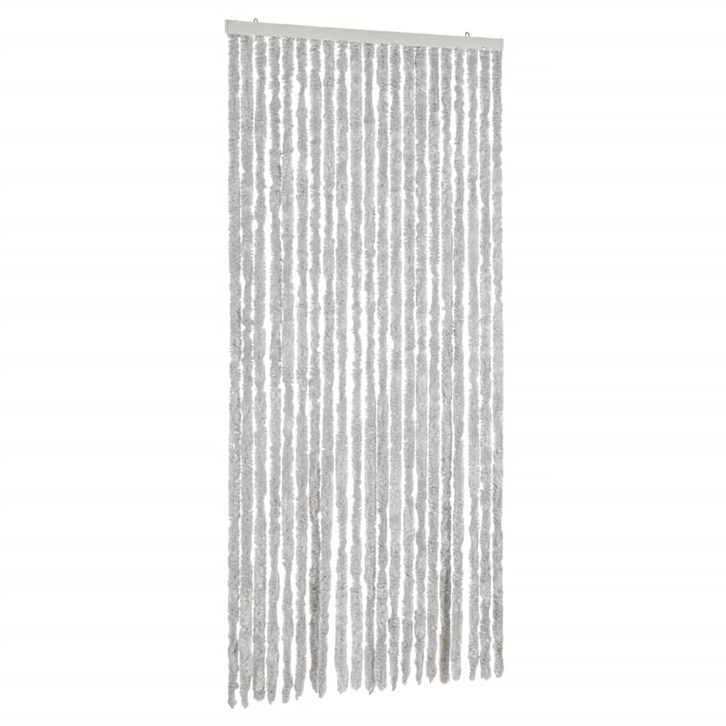 flueforhæng 90x220 cm chenille grå