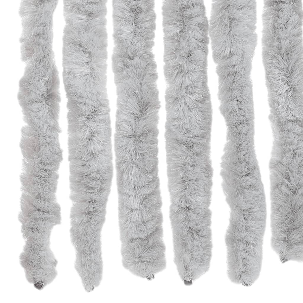 flueforhæng 90x220 cm chenille grå