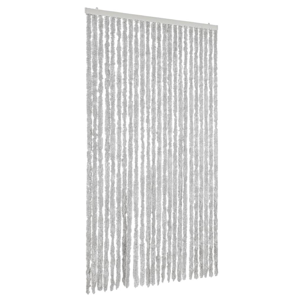 flueforhæng 100x220 cm chenille grå