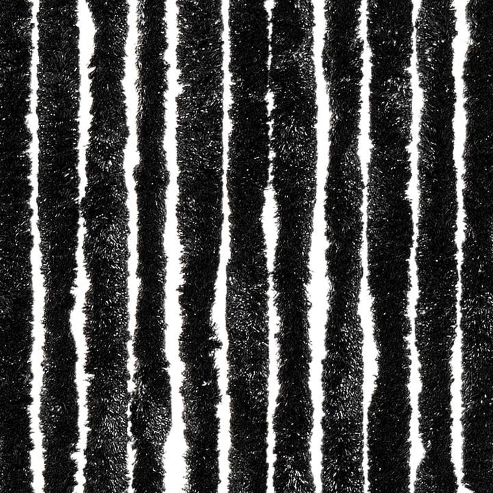 flueforhæng 100x200 cm chenille antracitgrå