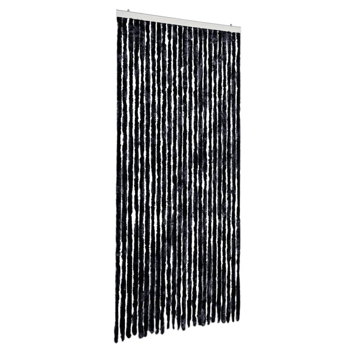 flueforhæng 100x230 cm chenille antracitgrå