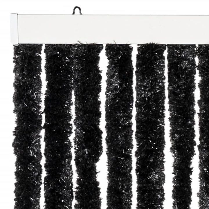 flueforhæng 100x230 cm chenille antracitgrå