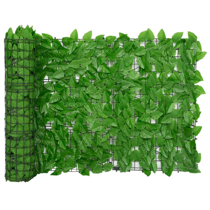 altanafskærmning 600x75 cm med grønne blade
