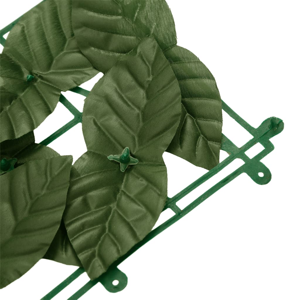 altanafskærmning 300x150 cm med mørkegrønne blade