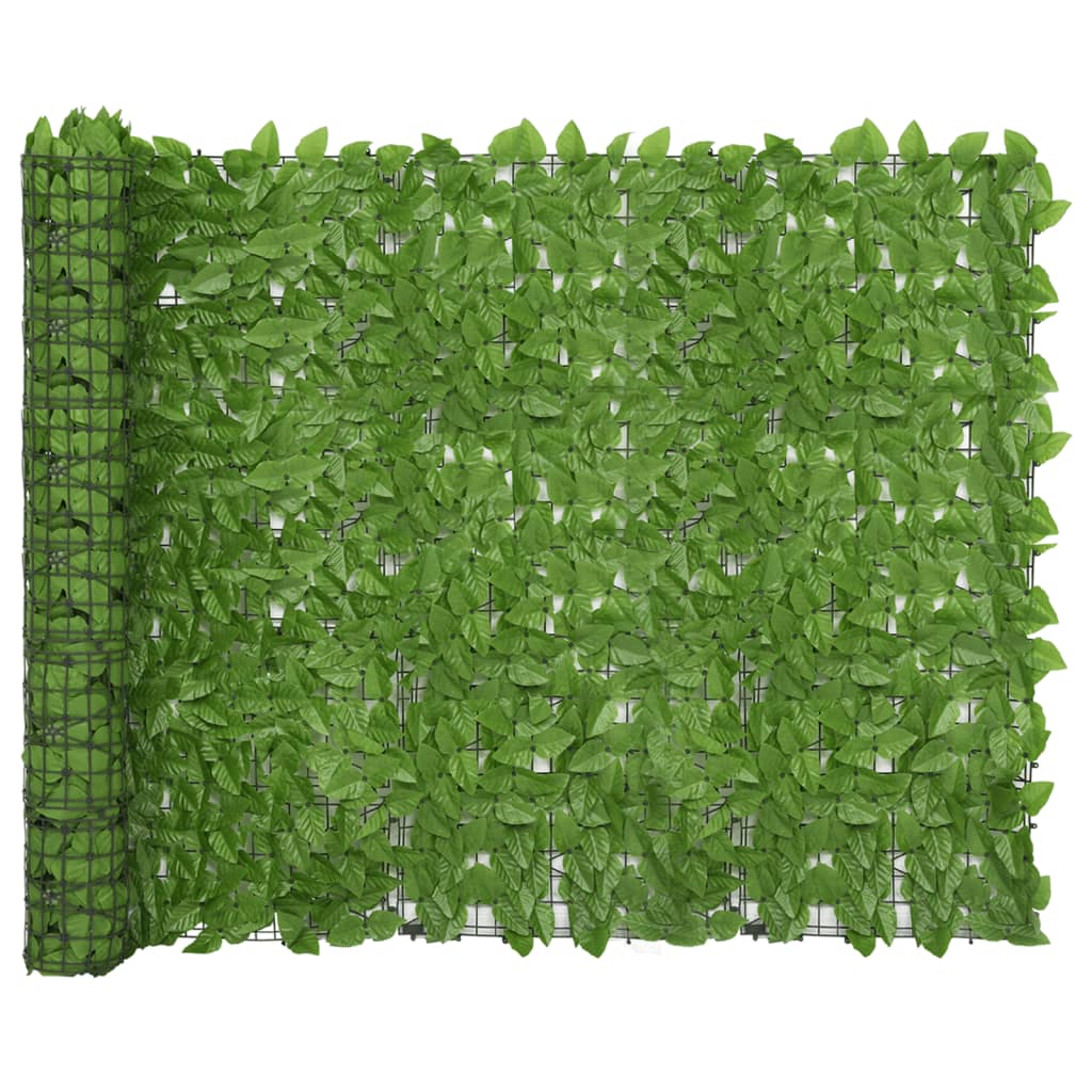 altanafskærmning 300x150 cm med grønne blade