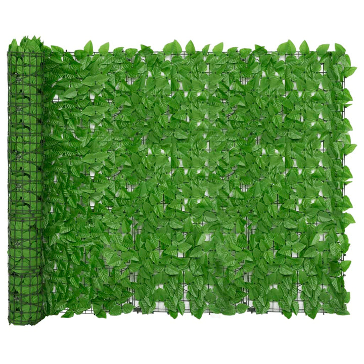 altanafskærmning 300x150 cm med grønne blade